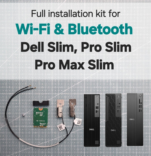 WiFi & Bluetooth Installation KIT for DELL  Slim  Desktop PCs Wireless Module 