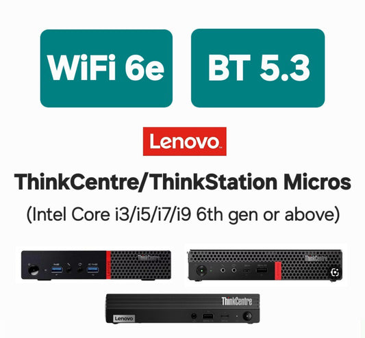 Lenovo Full  WiFi 6e Kit + Bluetooth 5.3 For ThinkCentre & ThinkStation Micro