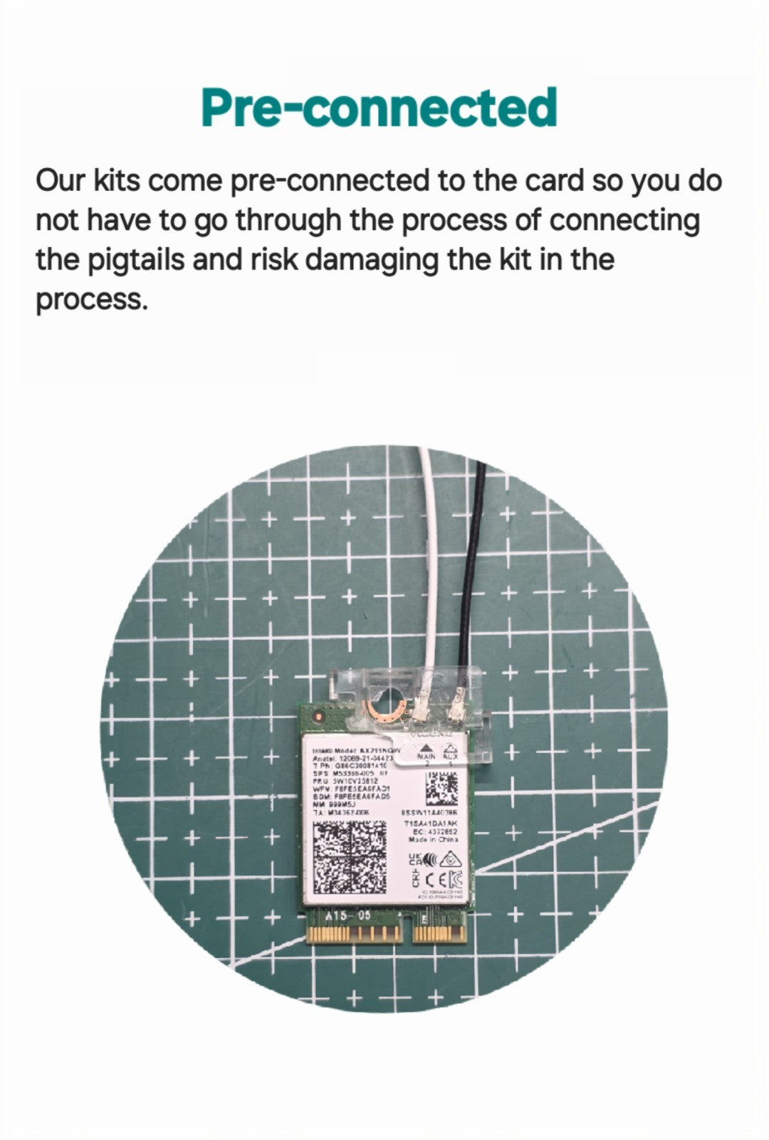 WiFi & Bluetooth Installation Kit - Dell OptiPlex Micro 3000 5000 7000 7010 7020