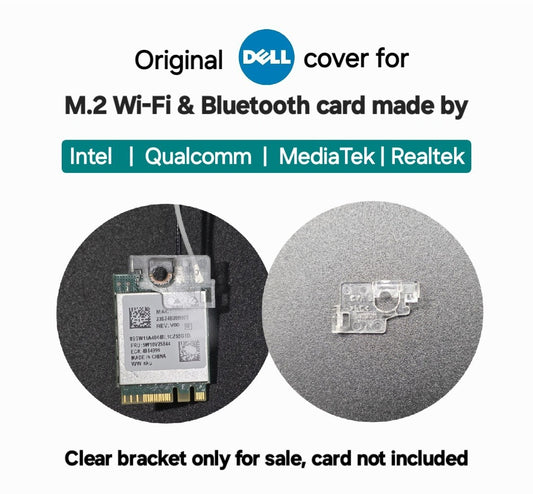 Dell WiFi Card adapter Cable Holder Clear Plastic