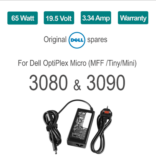 GENUINE DELL OPTIPLEX Micro 3080 3090 PSU Power Supply Adapter ■ 65W UK