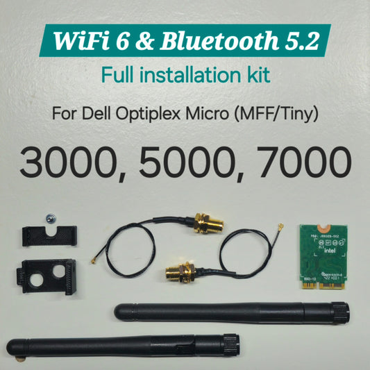 WiFi 6 & Bluetooth KIT For DELL OptiPlex 3000 5000 7000 Micro  MFF