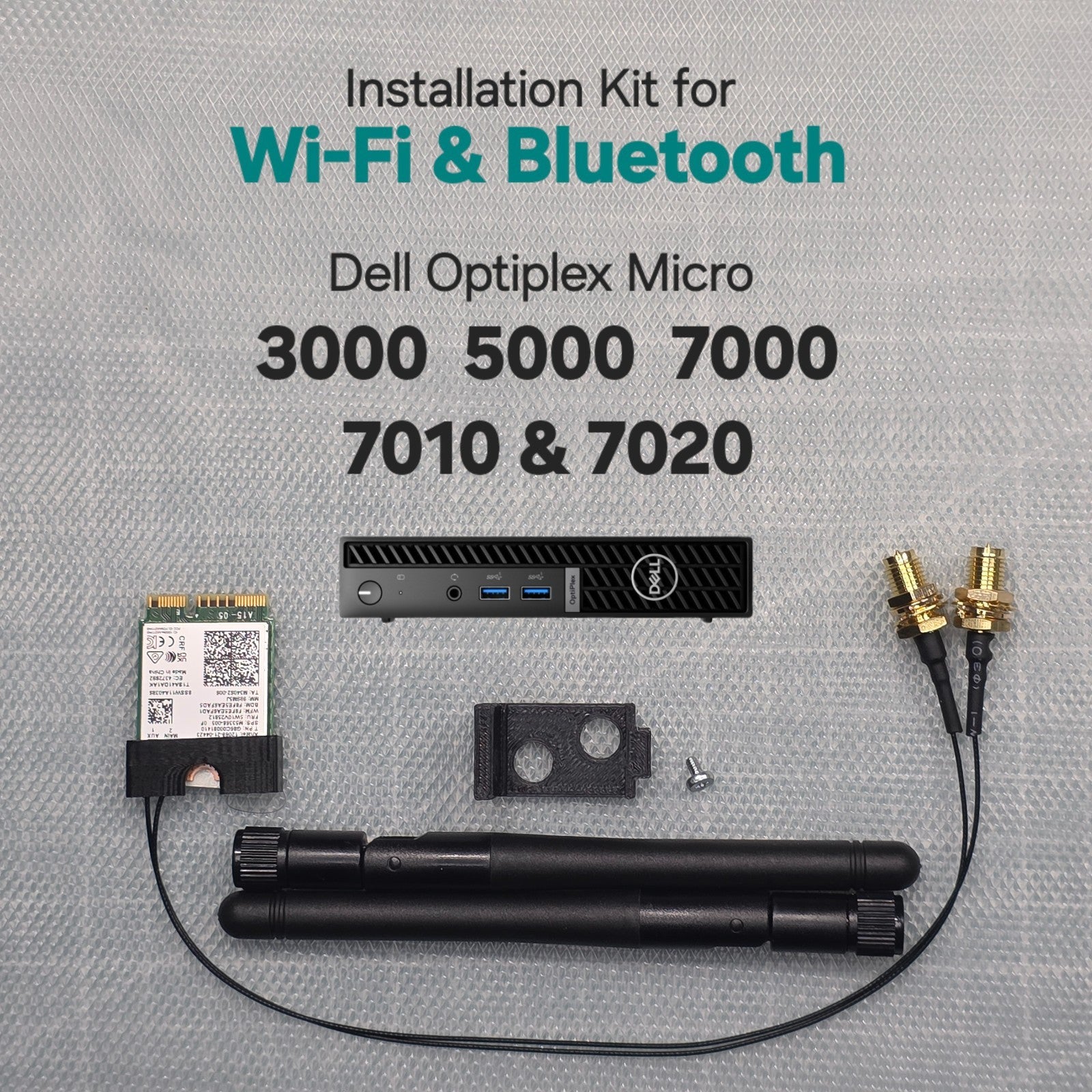 WiFi & Bluetooth Wireless Kit - Dell OptiPlex Micro 3000 5000 7000 7010 7020