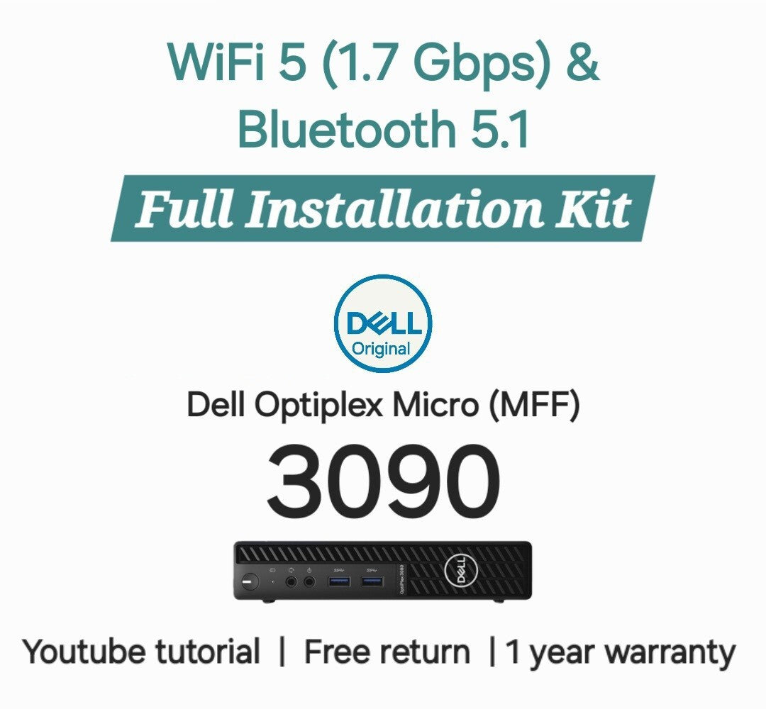 Dell Wireless Kit for 3090 Micro PC Dual Band WiF  & Bluetooth Installation