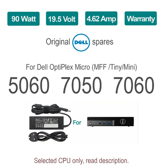 Dell OptiPlex Micro 90W PSU Power Adapter for 5060 7050 7060  Tiny MFF