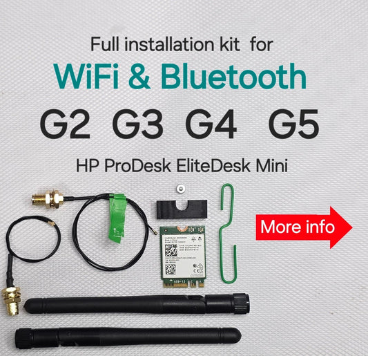 Wireless WiFi and Bluetooth  Kit for HP EliteDesk & ProDesk Micro Mini Tiny PCs