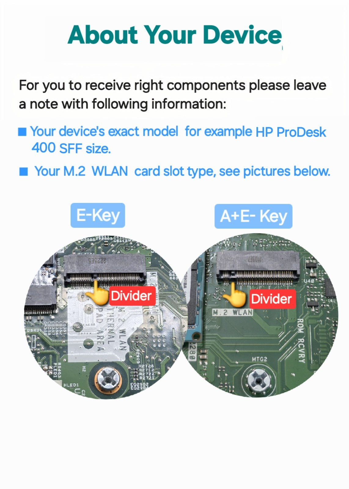 WiFi & Bluetooth For HP SFF & Tower PC ■ EliteDesk ■ ProDesk ■ Pavilion ■ Envy