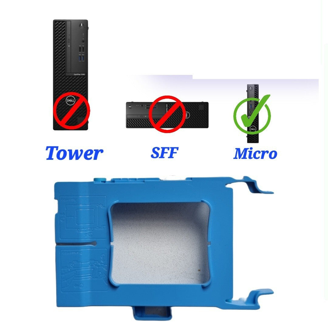 Dell OptiPlex Micro Form Factor MFF 2.5" HDD Blue Caddy Tray 
