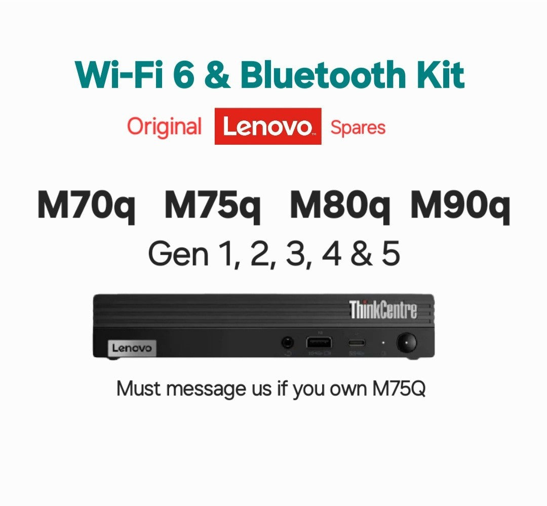 Lenovo Original WiFi 6  Bluetooth 5.2 Kit Intel Wireless Card  Antenna & Screw
