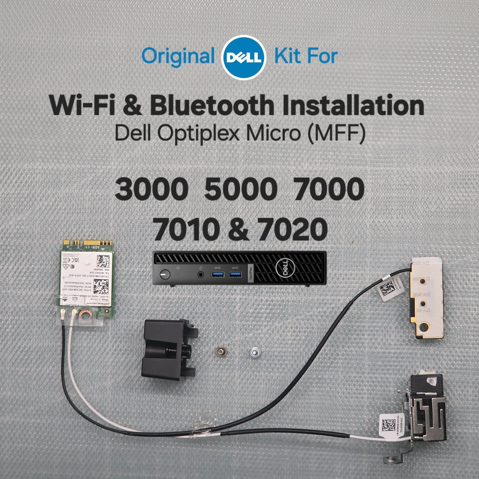 WiFi & Bluetooth Installation Kit - Dell OptiPlex Micro 3000 5000 7000 7010 7020