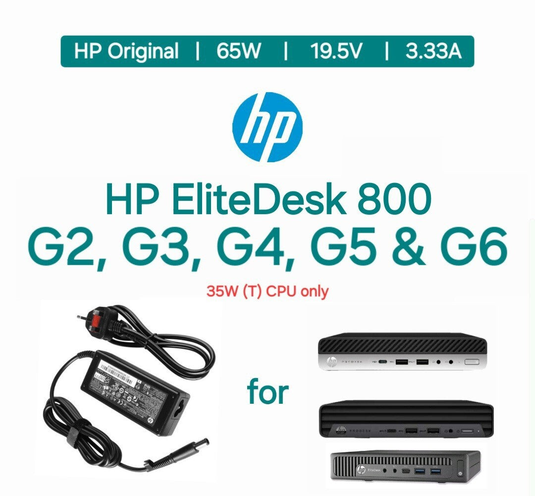 Genuine HP 65W AC Power Adapter for HP EliteDesk Micro Mini Tiny