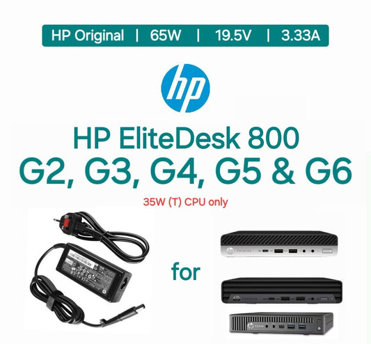 Genuine HP 65W AC Power Adapter for HP EliteDesk Micro Mini Tiny