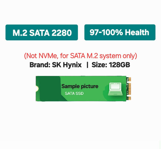 M.2 SSD 128GB SATA Solid State Drives Laptop PC Notebook - Charity